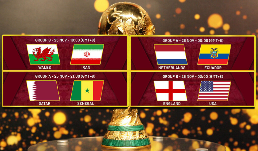 Bet Recommendations: Wales v Iran, Qatar v Senegal, Netherlands v Ecuador, & England v USA