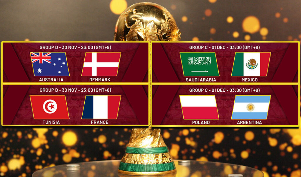 Bet Recommendations: Tunisia v France, Australia v Denmark, Poland v Argentina, & Saudi Arabia v Mexico