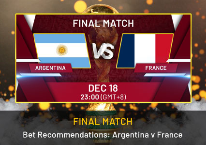 Bet Recommendations: Final France vs Argentina